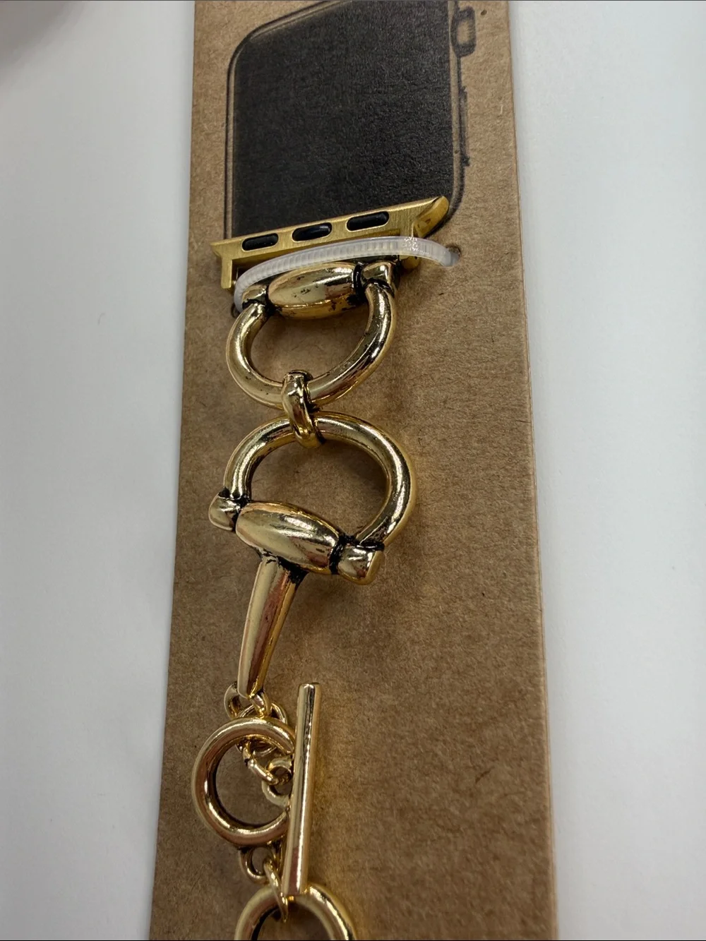 Gold Chain-Link Watch Band for Apple Watch (38mm–41mm)